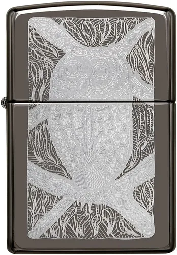 Vista 2 de Zippo John Smith - Encendedor de bolsillo con diseño de búho Gumbula