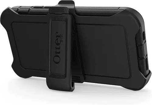 Vista 3 de OtterBox Defender Series - Funda de repuesto para iPhone 13 (no Mini/Pro/Pro Max), color negro, no para uso independiente