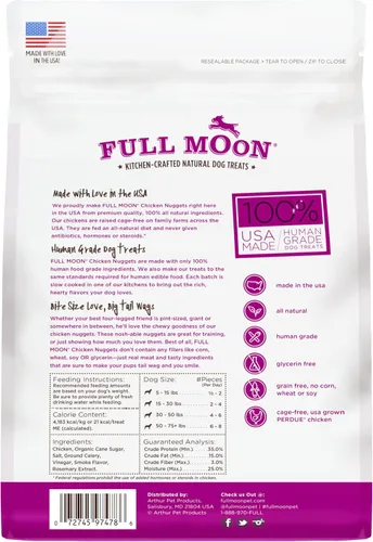Vista 2 de Full Moon® Chicken Nuggets - Golosinas para perros 12 oz