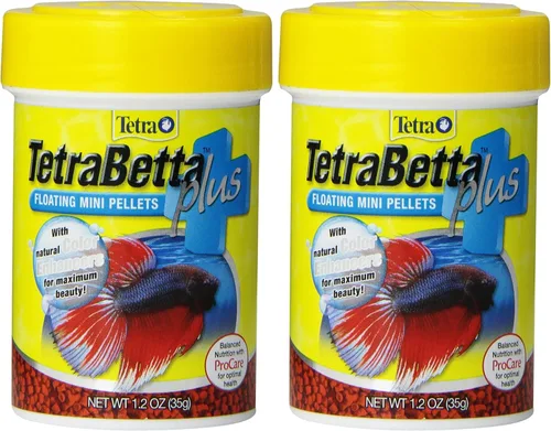 Vista 12 de TetraBetta PLUS Mini Pellets Flotantes, Alimento para Peces con Potenciador de Color Natural, 1.2 onzas