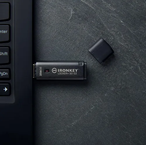 Vista 5 de Kingston Ironkey Locker+ 50 G2 32GB Unidad USB cifrada FIPS 197 Protección AES-XTS Seguridad con contraseñas múltiples USB 3.2 Gen 1