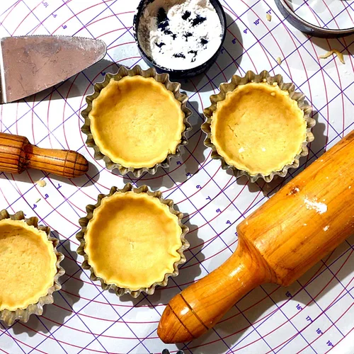 Vista 2 de Hemoton Envoltorio de tarta de huevo, 12 piezas de tarta de huevo, mini moldes de acero inoxidable, mini tartaleta de tartaleta, pastel de tartaleta