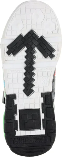 Vista 5 de Minecraft Shoes for Boys Light-Up Sneakers with Adjustable Strap GreenBlack