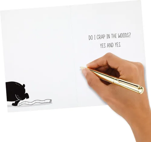 Vista 5 de Hallmark Shoebox - Paquete de tarjetas divertidas para el día del padre, oso en el bosque
