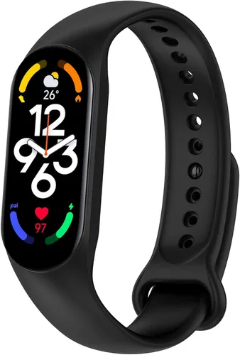 Vista 3 de KOMI Correa compatible con Xiaomi Smart Band 6, correa de silicona de repuesto para reloj inteligente Xiaomi Mi Band 7/6/5, pulsera ajustable