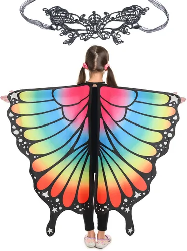 Vista 8 de MAGIFIRE Butterfly Wings for Girls & Kids – Butterfly Costume Wings