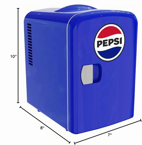 Vista 7 de CURTIS - Mininevera de Pepsi de 6 latas, AZUL, 4 litros