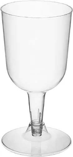 Vista 11 de Copas de vino Party Essentials, de plástico duro, de dos piezas, 5.5 onzas, Transparente