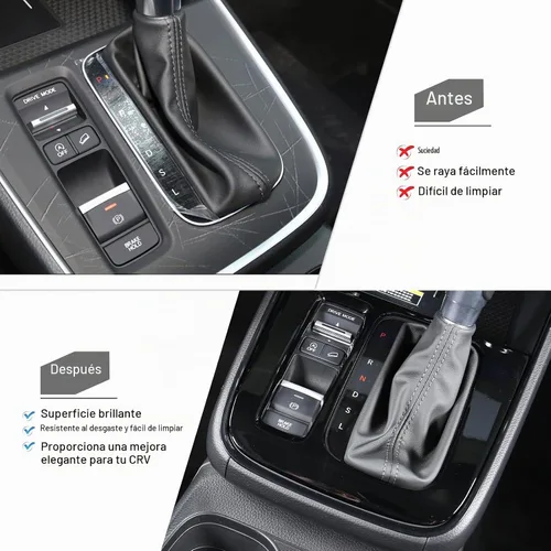 Vista 4 de AntBooBoo para Honda CRV 2023 2024 2025 Panel Protector de Cambios de Palanca de Control Central, Accesorio de Cubierta Interior para CR-V LX EX