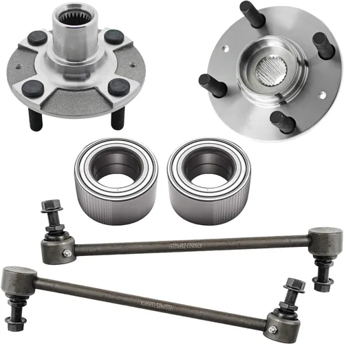 Vista 33 de Detroit Axle - Kit de suspensión delantera 4WD para Nissan Frontier Pathfinder Xterra, 2 cubos de rodamientos de ruedas, 2 brazos de control