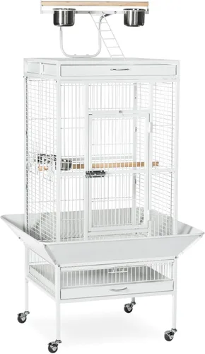 Vista 7 de Productos en hierro forjado Prevue para mascotas, selecta jaula de aves, negro Hammertone 3151BLK, negro (Black Hammertone) Jaula de acero