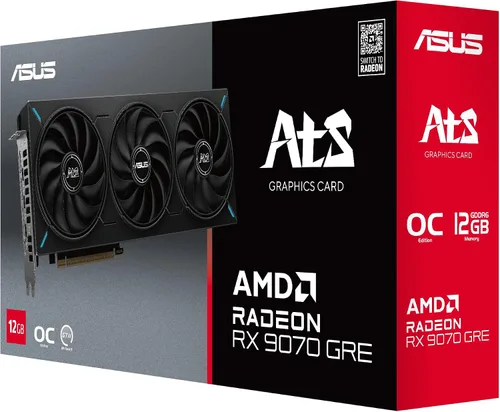 Vista 10 de ASUS ATS Radeon RX 9070 GRE 12GB GDDR6 OC Edition Tarjeta gráfica