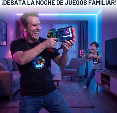 Vista 5 de Juego de pistolas láser de 2-8, 9, 10, 11, 12, 13, 14+ años
