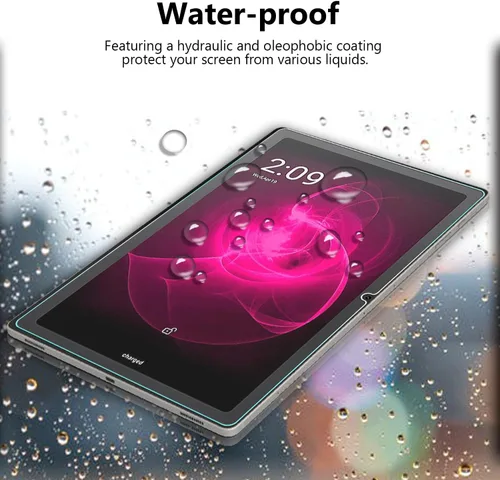 Vista 5 de T-Mobile REVVL Tab 5G - Protector de pantalla de vidrio templado de 10.36 pulgadas (2023), antihuellas, dureza 9H, compatible con fundas, sin