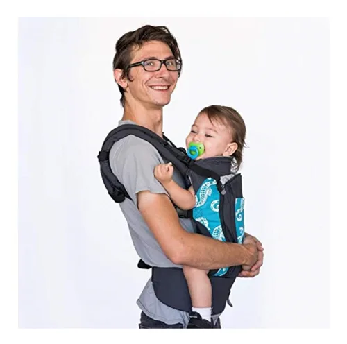 Vista 6 de LILLEbaby Portabebés 4 en 1 Essentials para todas las estaciones, caballito de mar, tela ergonómica y cómoda