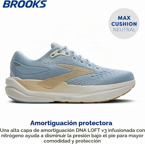 Vista 2 de Brooks Tenis de correr Ghost Max 3 para mujer Skyway/Coco/Arena