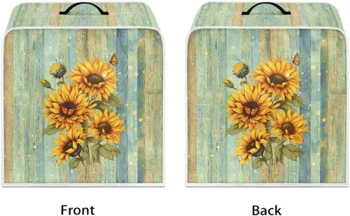 Vista 94 de Funda para cafetera, poliéster, azul, se adapta a la mayoría de máquinas de café estándar, protector resistente al polvo, huellas dactilares Playa
