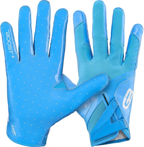 Vista 10 de Guantes de fútbol Grip Boost - Tecnología Stealth 6.0 Boost Plus adhesiva sólida - Guantes de fútbol para receptores amplios, tallas para hombres