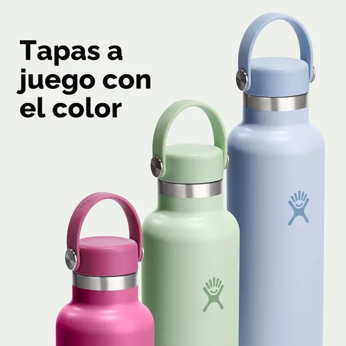 Vista 6 de Hydro Flask Botella de agua – Acero inoxidable aislado – Antiderrames, a prueba de fugas en 21 oz Tonal Trillium