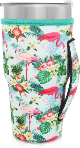 Vista 96 de Fundas Aislantes de Neopreno Portavasos con Asa para Vasos Tumbler de 20oz, Funda Reutilizable para Café Helado Para Tazas de Café de 30oz - 32oz