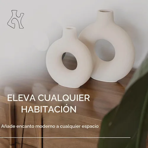 Vista 4 de Oona - Jarrón decorativo moderno para decoración del hogar