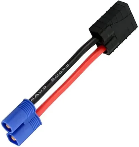 Vista 4 de 2 pares de adaptadores de cargador de batería para conector de identificación Traxxas a EC3 macho hembra, carga o conversión de enchufes de batería