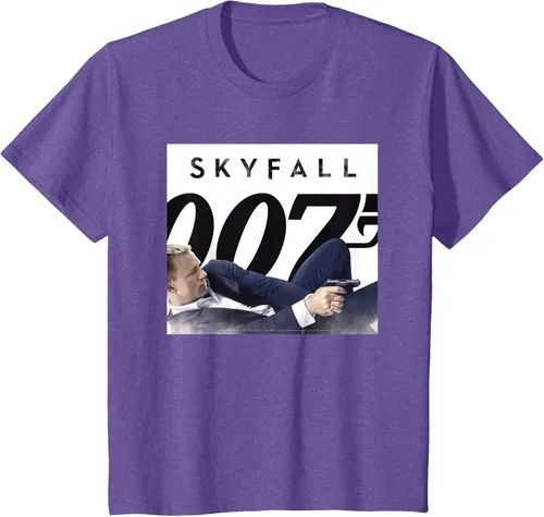 Vista 45 de Official James Bond 007 Camiseta Skyfall, Negro