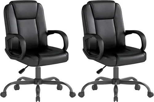 Vista 10 de Silla de oficina ejecutiva, cómodas sillas ergonómicas de escritorio para computadora con reposabrazos abatibles, soporte lumbar, respaldo alto