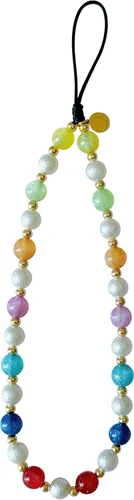 Vista 26 de Drawwind Correa con cuentas para teléfono con pulsera universal, cordón para teléfono celular lindo, pulsera de muñeca con cuentas, cadena de hilo
