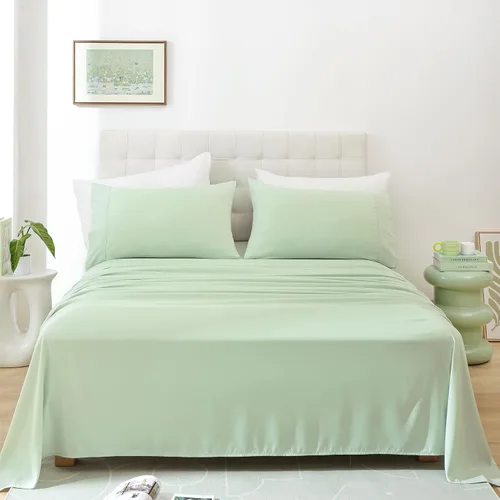 Vista 8 de Whitney Home Textile Juego de Sábanas Twin, Sábanas de Cama de Microfibra Suave de Hotel Tamaño Twin, Bolsillo Extra Profundo, Juego de Sábanas