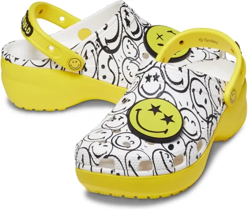 Vista 2 de Crocs Zappos Print Lab SmileyWorld Classic Platform Clog
