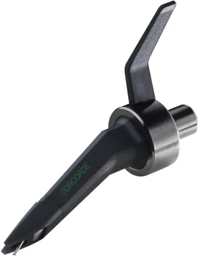 Vista 2 de Ortofon Concorde MkII Mix CC Twin Cartuchos con lápiz óptico esférico (negro) Paquete con cepillo de fibra de carbono Liquid Audio y paño de pulido