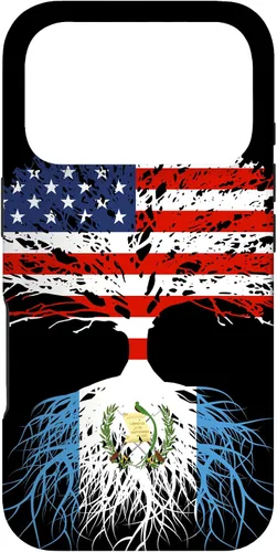 Vista 30 de Guatemala Born Family Roots Guatemalan American US Flag Gift Case for iPhone 17