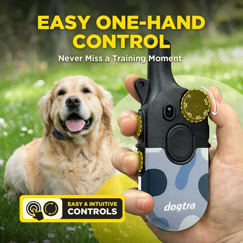 Vista 3 de Dogtra 200iQ Collar E de entrenamiento remoto – 100 niveles, tono, vibración, rango de 1/2 milla – Compacto, impermeable, control con una sola mano