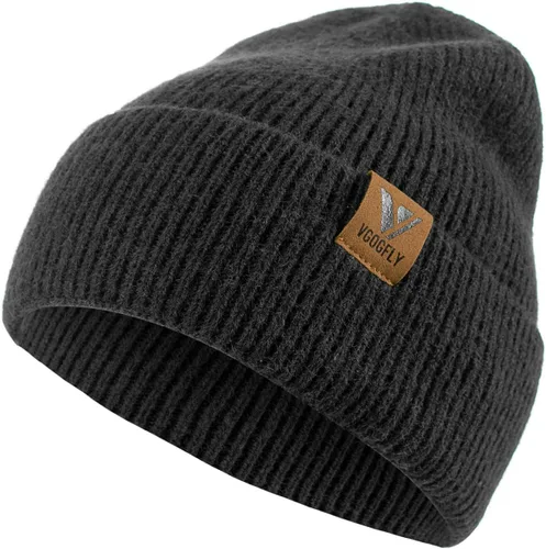 Vista 21 de Vgogfly Gorro holgado para mujer, gorro de punto de invierno, suave y cálido, gorro de esquí unisex Beige