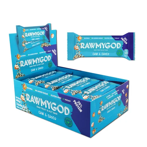 Vista 28 de RAWMYGOD Barras de Frutas y Nueces, Sin Gluten, Veganas, Sin Azúcar Añadida