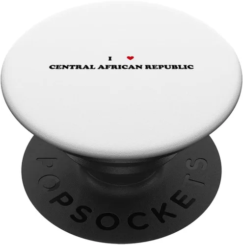 Vista 6 de Country Heart Pride - Funny I Love Central African Republic PopSockets MagSafe PopGrip for iPhone