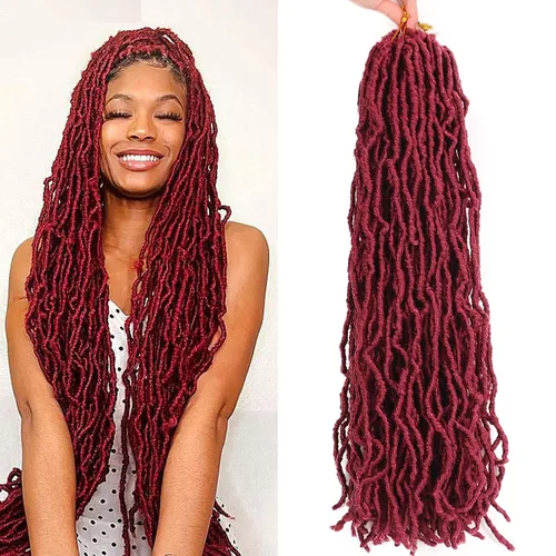 Vista 39 de Extensiones de cabello de ganchillo de 12 pulgadas de pelo sintético de ganchillo 1B, extensiones de cabello de ganchillo suaves