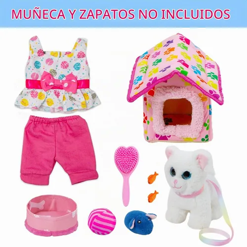 Vista 2 de ZNTWEI Ropa y accesorios para muñecas americanas - Pet Kitty Play Set