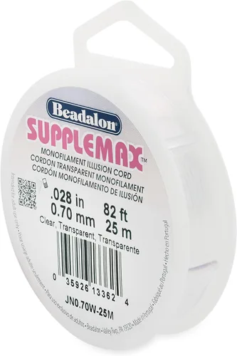 Vista 18 de Beadalon Hilo para cuentas SuppleMax, transparente, 0.01 in / .006 pulgadas