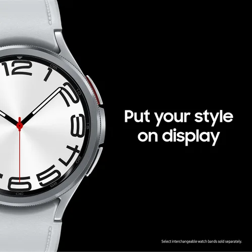 Vista 6 de Samsung Galaxy Watch 6 Classic 43mm - Reloj inteligente Bluetooth, bisel giratorio, rastreador de fitness, zonas de frecuencia cardíaca