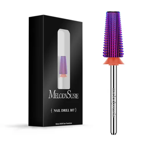Vista 16 de MelodySusie Super Cut Edition Brocas para Uñas 5 en 1, Brocas Multifunción de Carburo de Tungsteno de 3/32'', Adecuadas para Manicura Pedicura