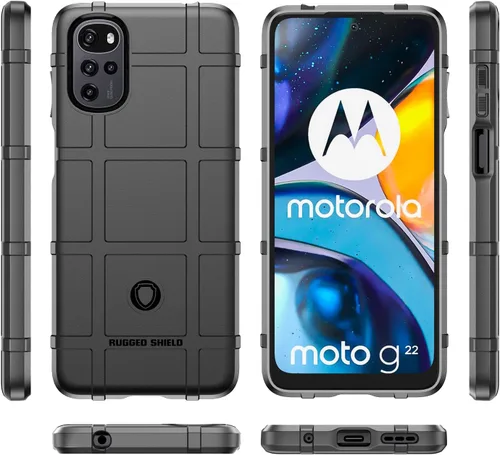 Vista 2 de Funda delgada para Motorola G22, funda para Moto E32, funda para Moto E32S, resistente funda protectora con protección de grado militar a prueba