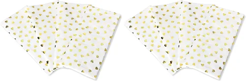 Vista 13 de Papyrus 4 hojas de papel de seda dorado para cumpleaños, manualidades, bricolaje y más Oro