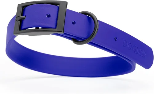 Vista 20 de Dogline Biothane - Collar impermeable para perro con hebilla de liberación rápida, resistente cincha de nailon recubierta con resistente y a prueba