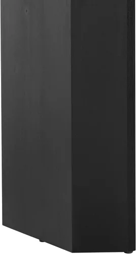Vista 6 de Mesa consola moderna de 59 pulgadas, color negro, mesa de entrada elegante y versátil para sofá detrás del sofá para sala de estar, pasillo