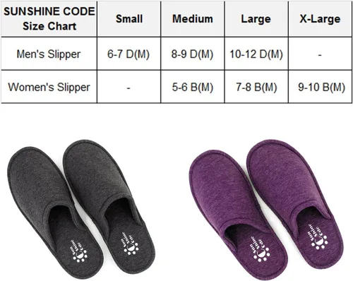 Vista 3 de Sunshine Code Pantuflas lavables de algodón de espuma viscoelástica para hombre con bolsa de viaje a juego para el hogar, hotel, spa, dormitorio