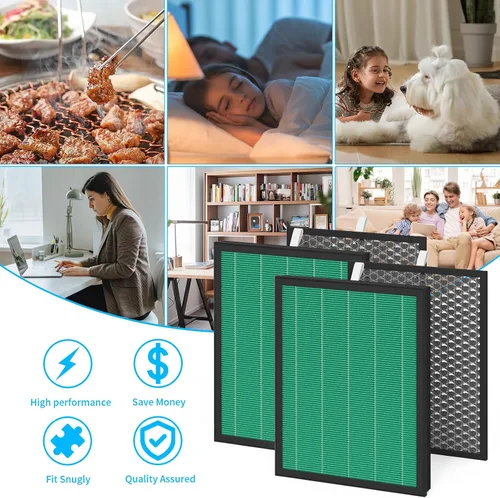 Vista 5 de BioGS 2.0 Kit de filtro compatible con purificador BioGS 2.0, para modelos SPA-550A y SPA-625A (2 juegos)