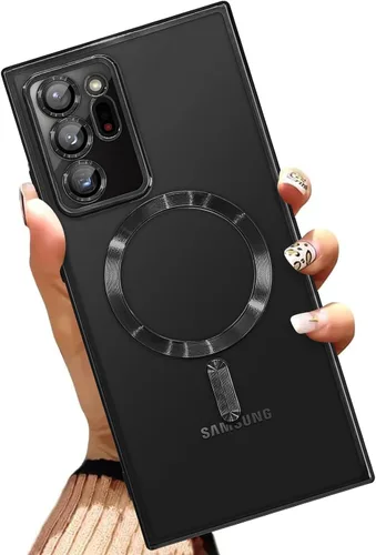 Vista 9 de AIGOMARA - Funda magnética para Samsung Galaxy Note 10 Plus de 6,8 pulgadas, color negro Wireless Charging Compatible, Flexible, Soft TPU