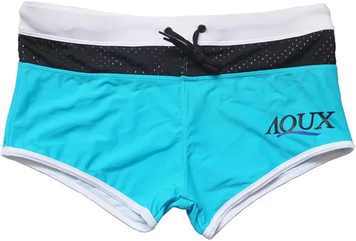 Vista 5 de UXH Traje de baño corto para hombre sexy de malla cómodo suave transpirable